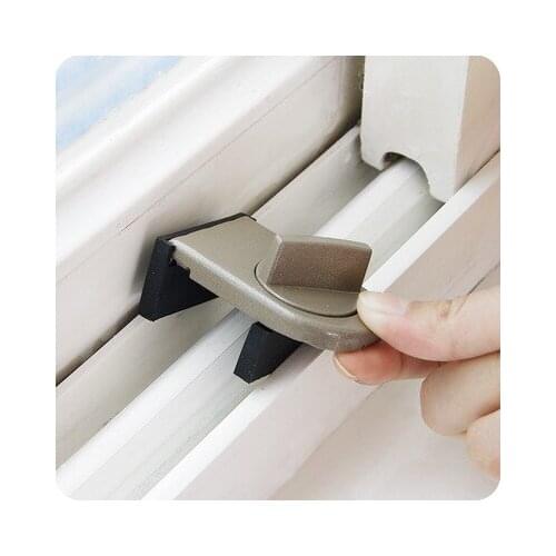 Urijk Window Security Sash Lock Sliding Security Limiter Lock Stop Door Restrictor Child Safety Anti-Theft Locks Home Hardware