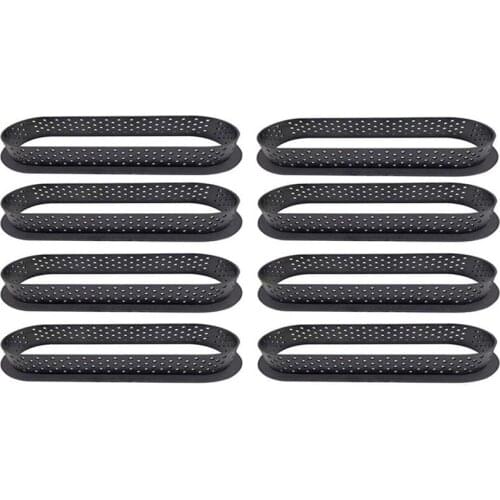 10Pcs Oval-Shape Cake Mold Cake Circle Ring Mold Mousse Circle Ring Tart Decorating Baking Tool Kitchen Accessories