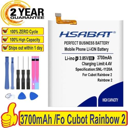 100% Original HSABAT 3700mAh Battery For Cubot Rainbow 2