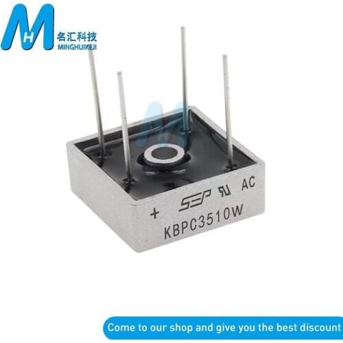 2PCS KBPC3510 KBPC3510W 35A 1000V AC 4Pin Bridge Rectifier Diode Brand new authentic