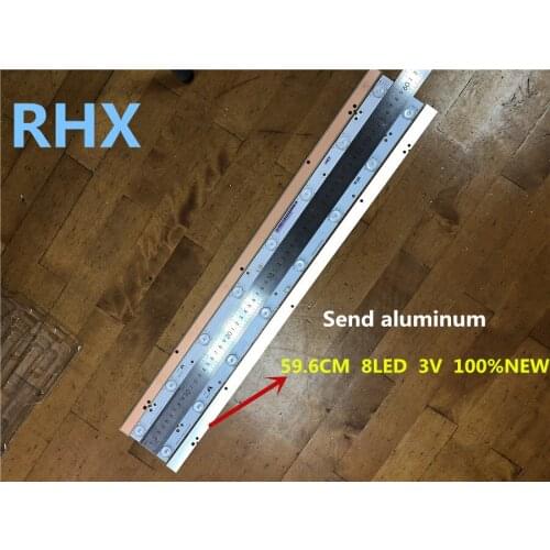 9Pieces/lot FOR Skyworth TCL hisense 32 "LCD backlight bar 32_3x8 59.6CM 8LED 3V 100%NEW
