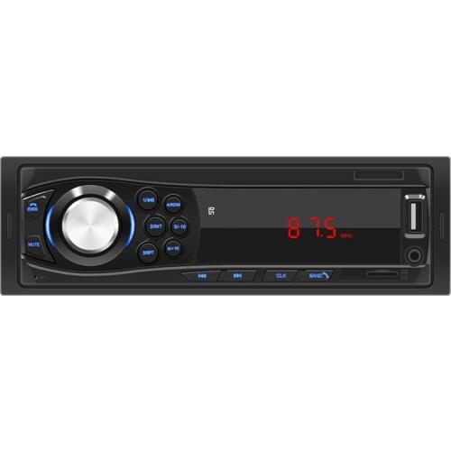 LED Multimedia Car Player 12V Universal 1DIN Car Stereo Radio Player Aux Input Receiver Support TF Card U Disk FM
