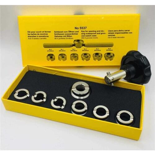 Watch Grooved Back Case Opener Remover 5537 Key Closing Alloy Tool Set Waterproof For RLX & Tudor Watch Repair Tool Kit