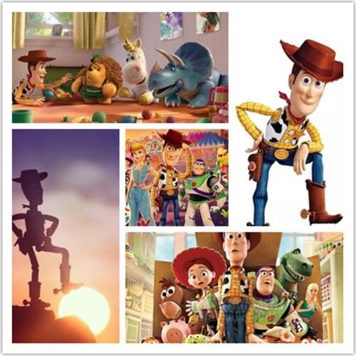 Disney Toy Story Diamond Painting Cross Stitch Kits Mosaic Diamond Embroidery Full Round Square Drill Home Decor