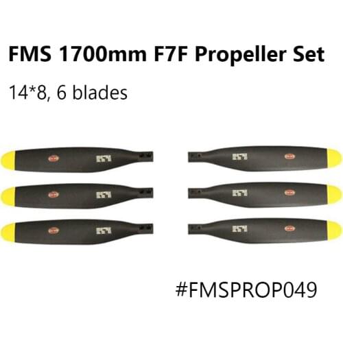 FMS 1700mm 1.7m F7F Tigercat Propeller 14*8 6 Blade CW&CCW FMSPROP049 RC Airplane Model Plane Aircraft Avion Spare Parts