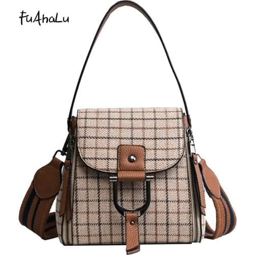 Женские сумки в клетку FuAhaLu China At AliExpress