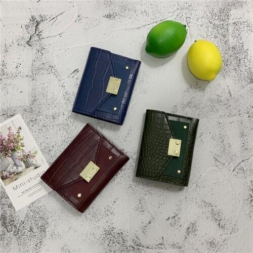 Short Wallet Female Buckle Small Wallet Fashion All-match Coin Purse