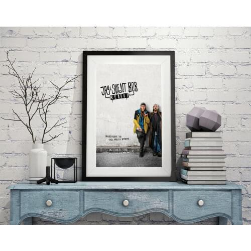 L0164 Jay and Silent Bob Reboot Movie Silk Fabric Poster Art Decor Indoor Painting Gift