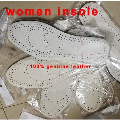 Genuine cow leather breathable soft anti-odor womens soft insole100% really leather