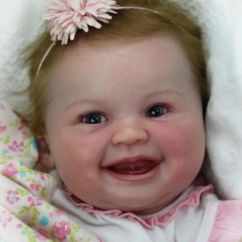 NPK Reborn Doll Kits for 22inches Soft silicone Reborn Baby Dolls Parts Rebirth Infant Mould unpainted