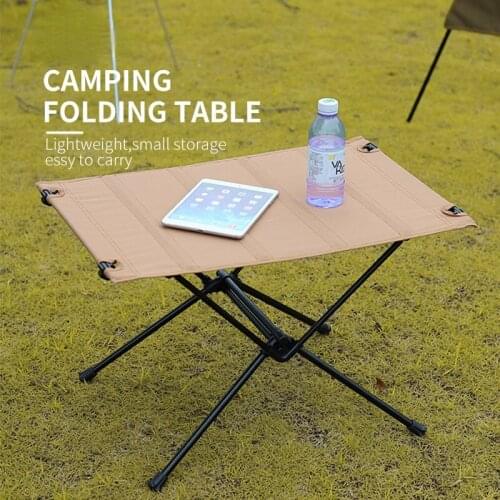 Portable Foldable Table Camping Outdoor Furniture Computer Bed Tables Aluminium Alloy Ultralight Hiking Picnic Folding Desk