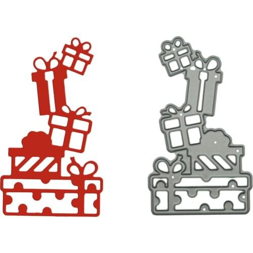 Cutting Dies Scrapbooking Small Size Present Gift Boxes Pattern Metal Cutter Mold For DIY Invitation Greeting Card Decorating