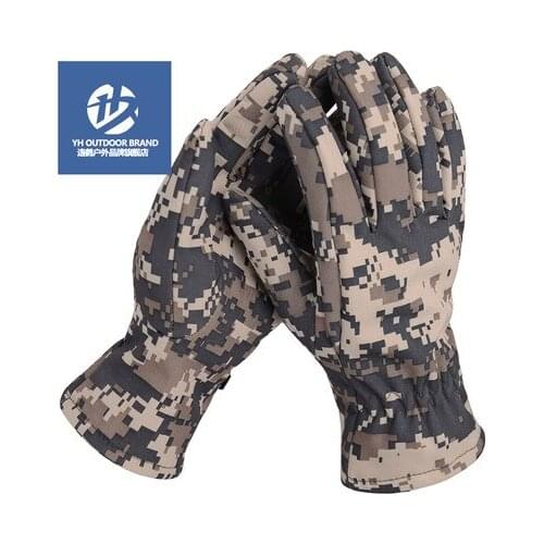 Sports hiking Popular outdoor thermal fleece gloves light autumn and winter cotton gloves ride full finger gloves waterproof