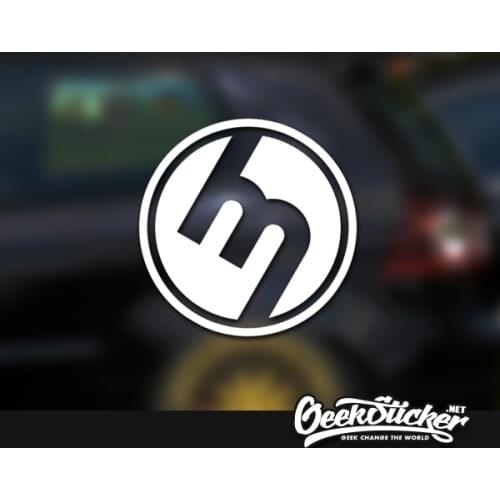 Reflective Mazdaspeed "M" 1960s Round Logo Die Cut Vinyl Decal Car Sticker For Mazda 3 Mazda 6 Mazda CX-5 Mazda CX-7 Mazda 323
