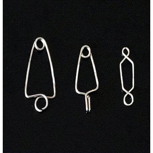 Uvet 10pcs Stainless steel frog Heart clip Frog experiment consumables