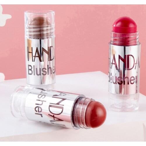 1Pcs Chubby Cream Blush Stick 8 Color Blusher Highlight Contour Cosmetics Moisturizer Long Lasting Face Cheek Contouring Makeup