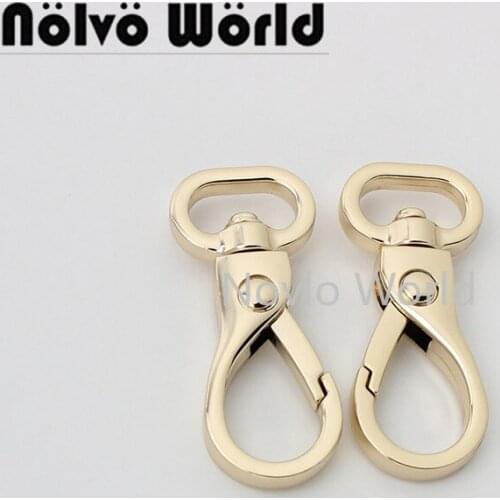 10-50pcs brush antique 52*16mm 5/8'' 52*19mm 3/4'' flat edge snap hook for lady handbag keychain accessories bulk