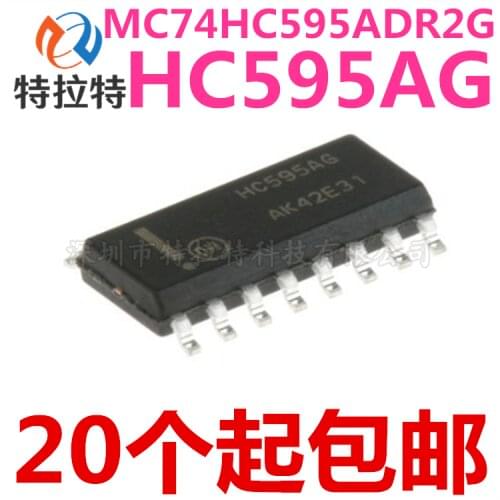 10pcs/lot MC74HC595ADR2G HC595AG Sop-16 Shift Register Brand New & Original