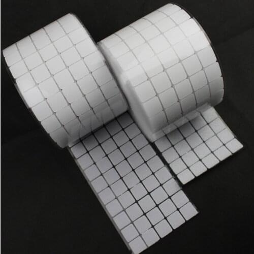 100Pairs 20*20mm Adhesive Fastener Tape Nylon Polyester Hook And Loop Square Magic Sticker Tape Strong Self Adhesive Tape