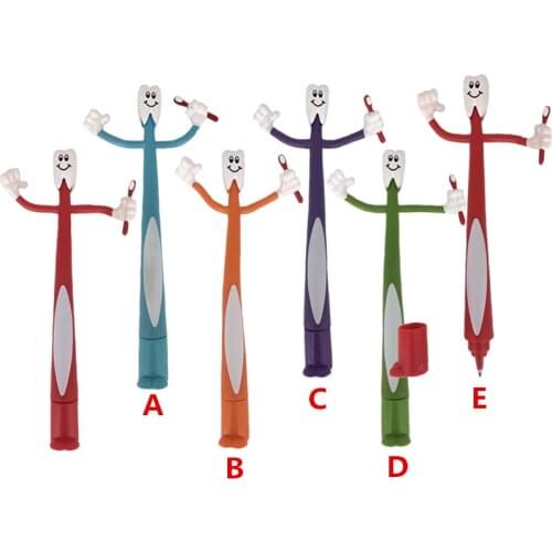 2PCS Dental Bending ball-point pen Dental Clinic, creative gift for dentist Medical lab stationery pen,creative kids gift