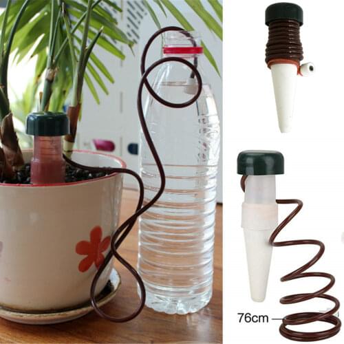 4Pcs Automatic Vacation Plant Waterer Garden Cone Watering Spikes Self Watering Irrigation for Outdoor Indoor Plant Flower Use