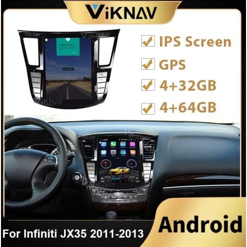 Car stereo autoradio Tesla style 2 din Android For Infiniti JX35 2011-2013 car radio multimedia player GPS navi DVD player