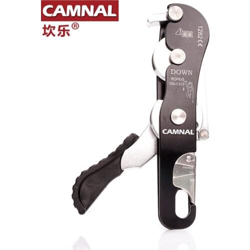 Camna outdoor climbing slowly descending lifesaving equipment protection speed reducer anti-panic stop manual reducer anti-panic