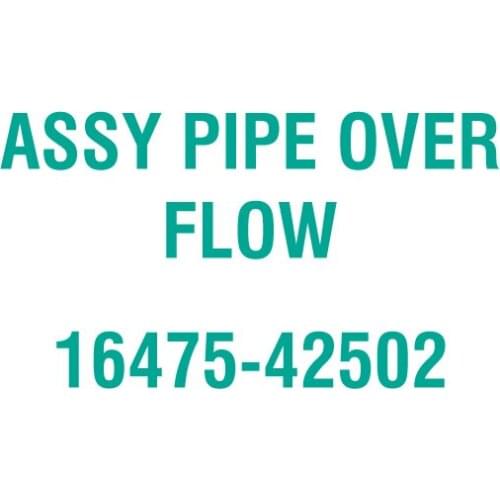 For Kubota 16475-42502 ASSY PIPE OVER FLOW