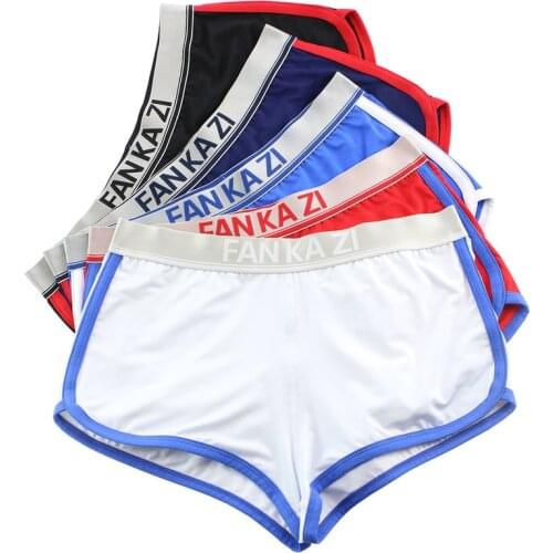 Mens Boxers Sexy Underwear Low Rise Underpants Boxer Shorts Comfortable Soft Male Slip Homme Panties Mini Trunks Mens Lingerie