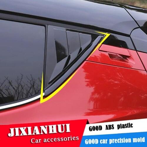 For Toyota CHR 2019-2020 Sedan ABS Rear Door Window shades Louver Frame Window Sill Molding Cover Sticker Trim