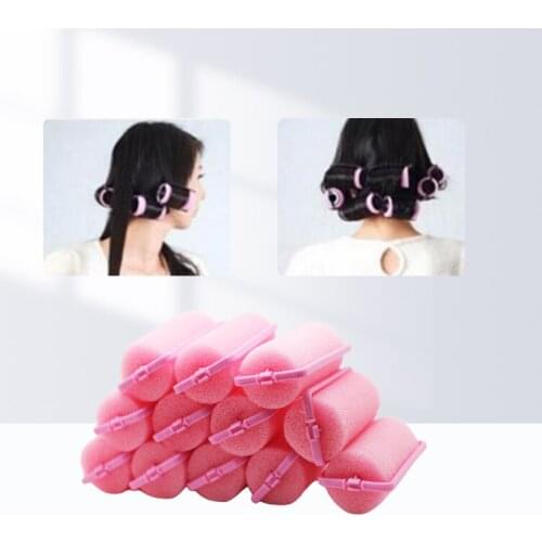Sponge Hair Styling Foam Hair Rollers Curler Hairdressing tool New 12 Pcs New Hot Soft DIY Styling Tools