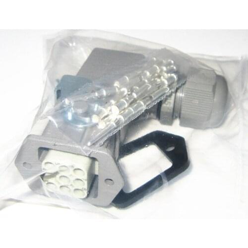 HD-008 Heavy Load Connector 8 Core Cold Pressure Type Connector Elbow Rectangle Plug Heat Flux The Road Plug-in Unit