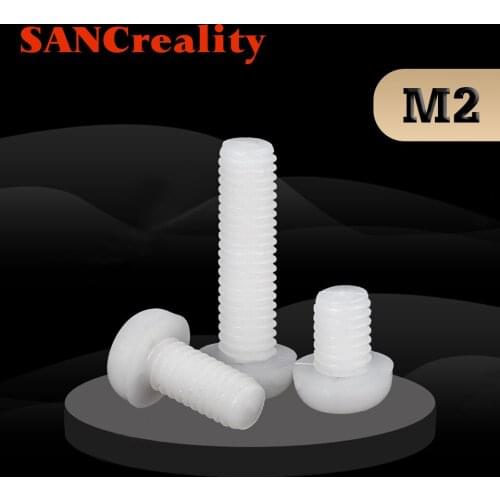 M2 M2.5 M3 M4 M5 M6 M8 insulation Threaded Black White Nylon Plastic Phillips Pan Head Cross Round Screw Bolt length 5mm-25mm