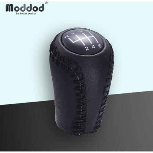 6 Speed Leather Gear Shift Knob for Mazda 3 BK BL 5 CR CW 6 II GH CX-7 ER MX-5 NC III 2005-2011 Stick Shifter Knob