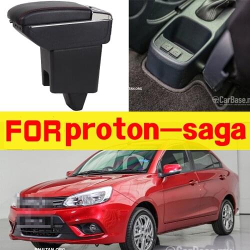 Leather Car Armrest For proton Arm Rest Rotatable saga