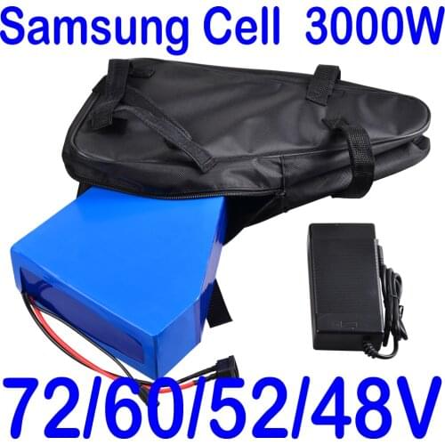 72V 15AH Electric Bike Battery 72V 10AH 13AH 15AH 18AH lithium Battery use samsung cell 72V 2000W 3000W Electric Scooter Battery