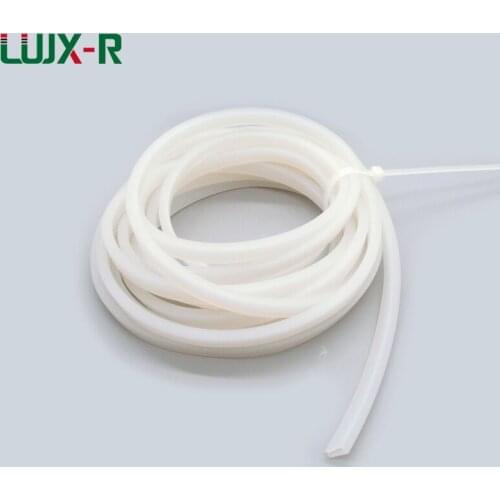 LUJX-R Silicone Seal Strip U Type Bar VMQ Sealing Weatherstrip for 0.5mm-6mm Frameless Glass Shower Door Window U Shape Strip