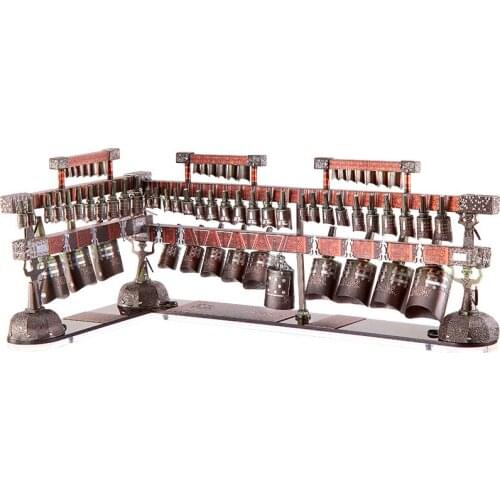 Piececool 3D Metal Puzzle CHIME-BELLS FROM THE TOMB OF MARQUIS YI OF ZENG STATE Model kits DIY Laser Cut Assemble Jigsaw Toy