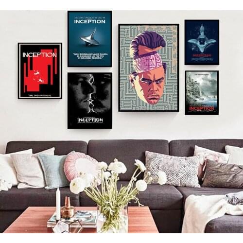 Inception Movie Oil Painting on Canvas Poster And Prints Canvas Painting Pictures On The Wall Classic Decorative Home Decor
