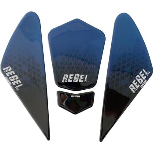 Motorcycle 3D Printing Tank pad Body Scratch Sticker Side Decoration Decals for Honda REBEL 500 CMX500 rebel500 accessories