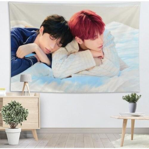 Custom Beomgyu KPOP Wall Tapestry Wall Hanging Tarot Custom Tapestry Plant Tapestry Mandala Home Decor More Large Size 2.25