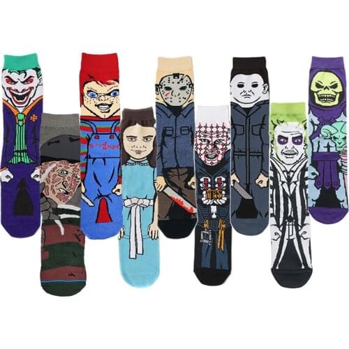 P5989 Good Quality Men And Women Cute Movie Cotton Socks Casual Hip Hop Creative Soft Comfortable Funny Novelty Dress Socks