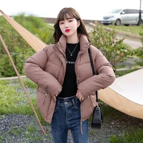 2021 New Autumn Winter Jackets Loose Womens Parkas Casual Outwear Female Coats Thick Warm Parka High Quality Down Padded Jacket