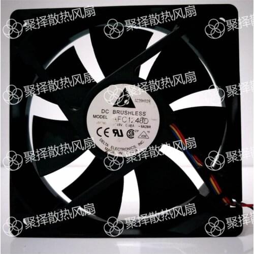 In 12 cm industrial fan DELTA 12025 double ball AFC1248D 48 v 0.48 A