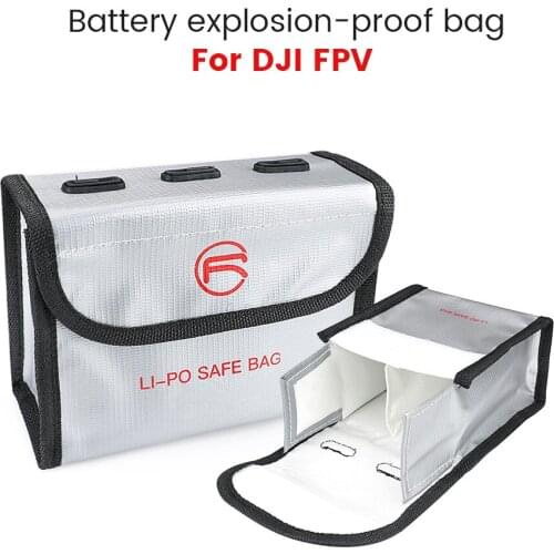 Storage Bag Fireproof Lipo Battery Explosion Proof Safe Bag 1/2/3pcs Combo Crossing Aircraft for DJI FPV Combo Accessories