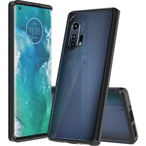 Slim Hybrid Cover Air Cushion Fitted Case Flexible TPU With Clear Back Panel Shockproof Shell For Motorola Edge Plus Moto Edge