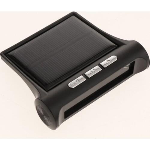 TPMS Solar Wireless Tire Pressure LCD Monitoring System + 4 External Sensor