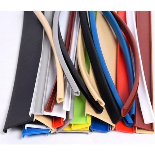 U Edge Banding Veneer Edging Furniture Soft PVC Edgeband 3MM 5MM 9MM 10MM 12MM 14MM 16MM 18MM - 50MM White Beige Gray Black Red