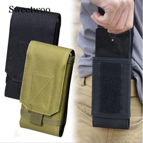 Outdoor Camouflage Bag Tactical Army Phone Holder Sport Waist Belt Case Waterproof Nylon EDC Sport Hunting Camo Bags In Backpack