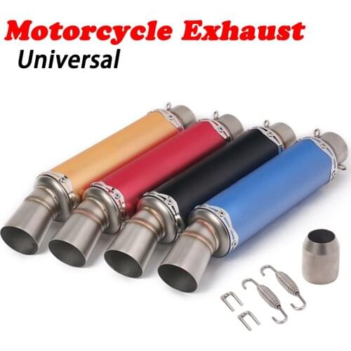 51mm/60mm Stainless Steel Universal Motorcycle Exhaust Escape Moto Modified Muffler For Ninja400 Z300 Z400 CBR600 BMW650 S1000RR